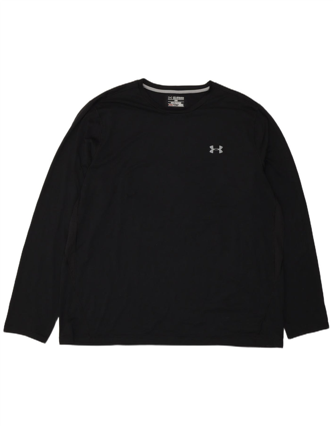 Under Armour Mens Heat Gear Top Long Sleeve 3XL Black Polyester