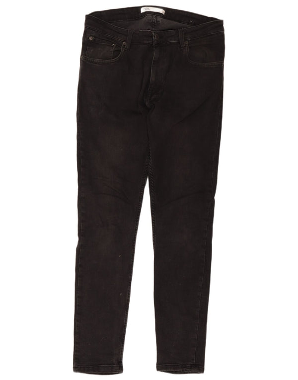 Zara Mens Skinny Jeans EU 42 Large W32 L30 Black