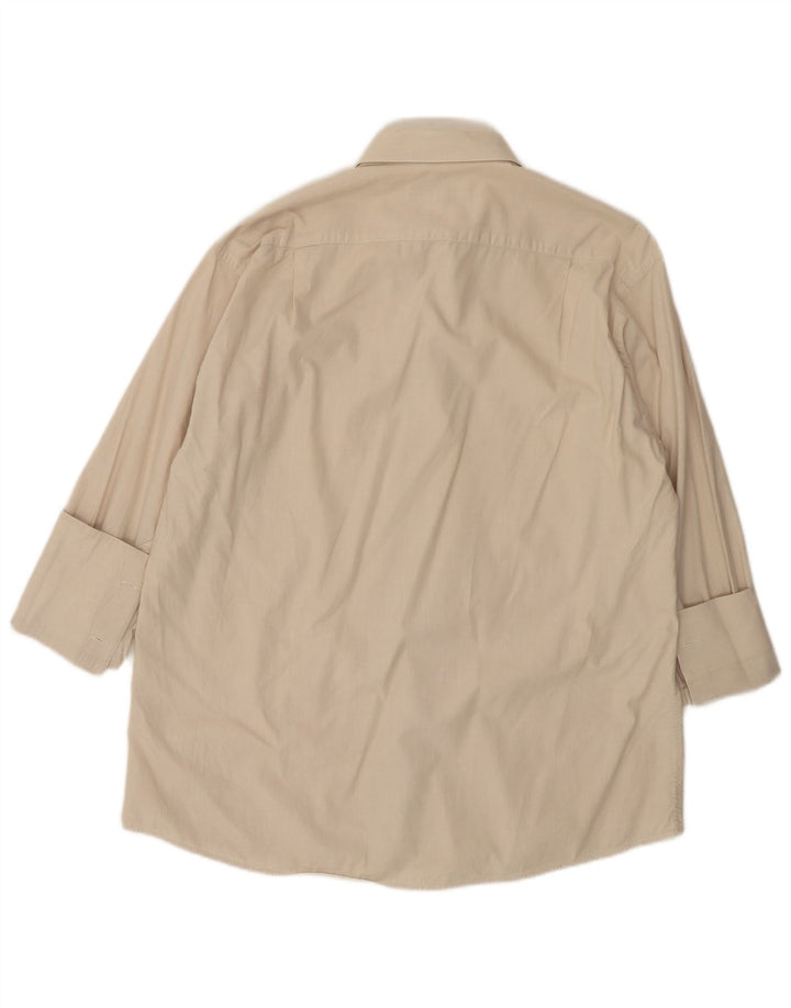 Pierre Cardin Mens Formal Shirt Large Beige