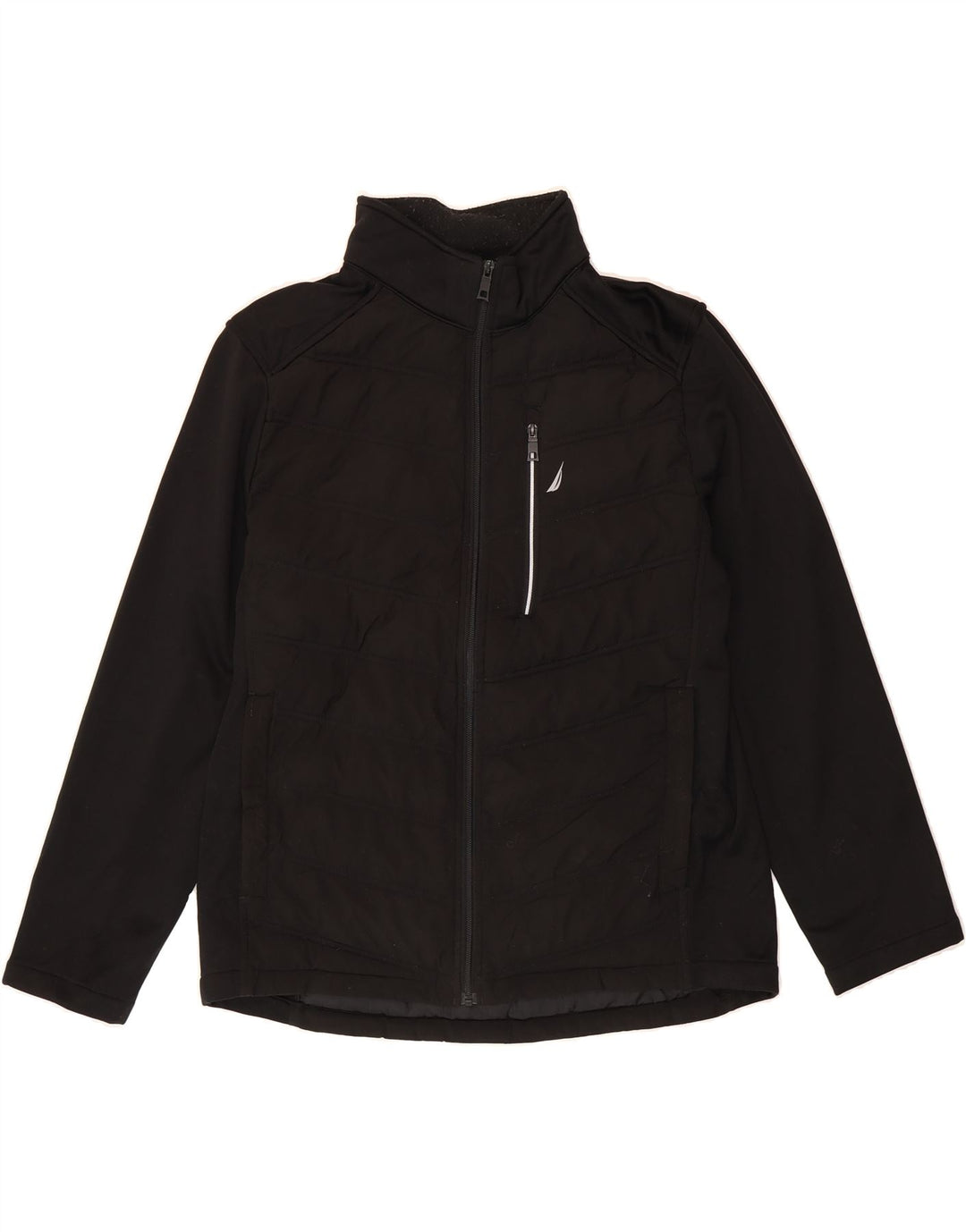 NAUTICA Mens Padded Jacket UK 40 Large Black Polyester Vintage Nautica and Second-Hand Nautica from Messina Hembry 