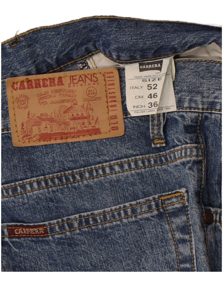 Carrera Mens 700 Regular Fit Straight Jeans W36 L31 Blue Cotton