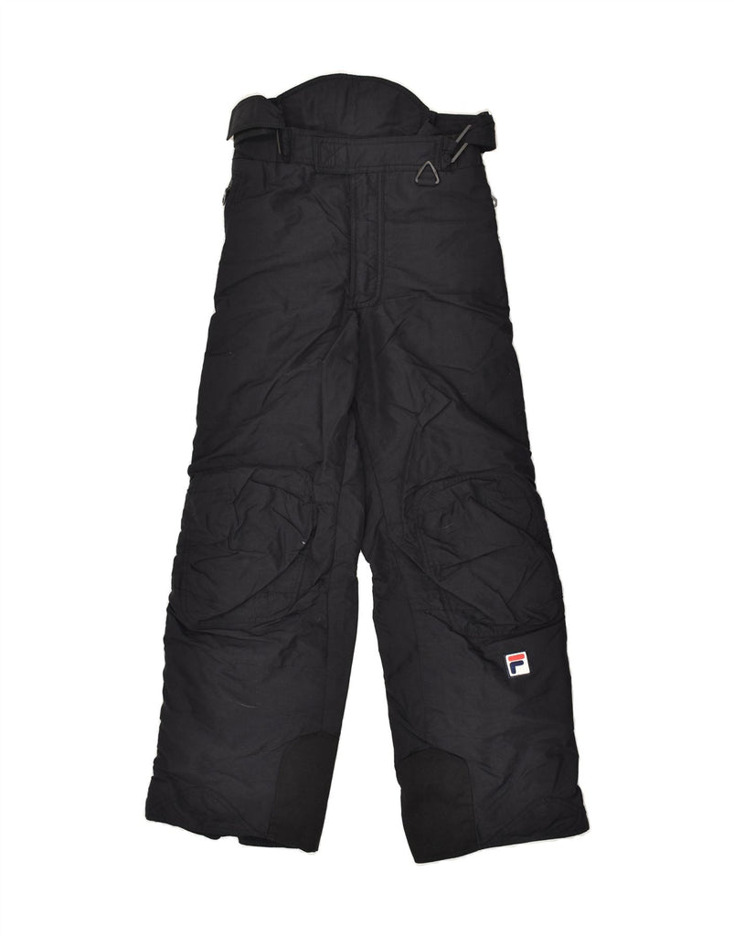 FILA Mens Ski Trousers Small  Black Nylon | Vintage Fila | Thrift | Second-Hand Fila | Used Clothing | Messina Hembry 