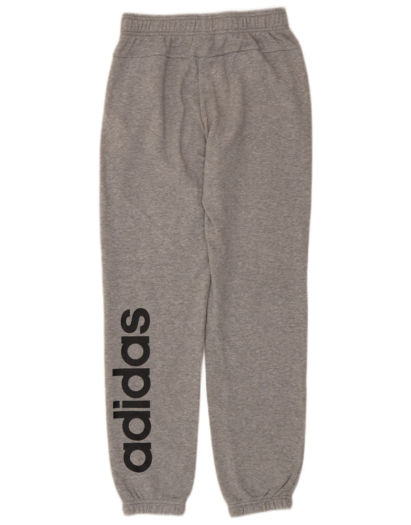 Adidas Girls Graphic Tracksuit Trousers Joggers 13-14 Years Grey Flecked