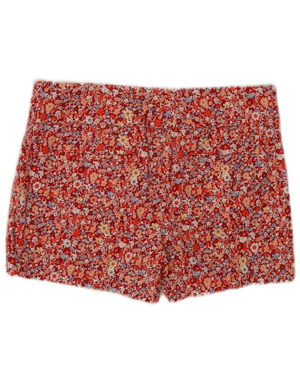 Calvin Klein Womens Hot Pants US 2 XS W30 Red Floral Cotton