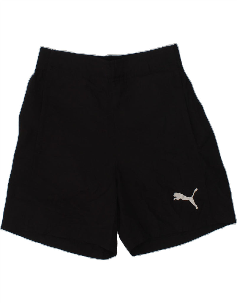 PUMA Boys Sport Shorts 13-14 Years Black Polyester | Vintage Puma | Thrift | Second-Hand Puma | Used Clothing | Messina Hembry 