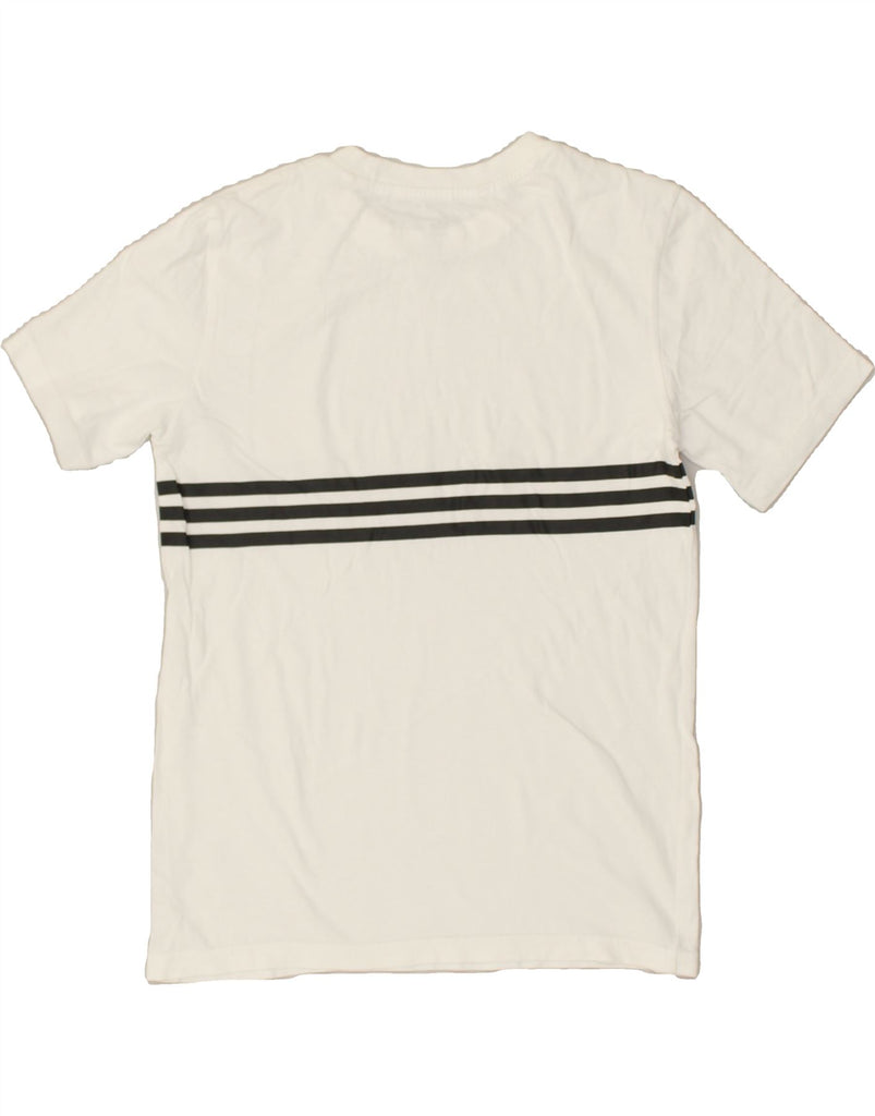 ADIDAS Boys Graphic T-Shirt Top 11-12 Years Medium White | Vintage Adidas | Thrift | Second-Hand Adidas | Used Clothing | Messina Hembry 