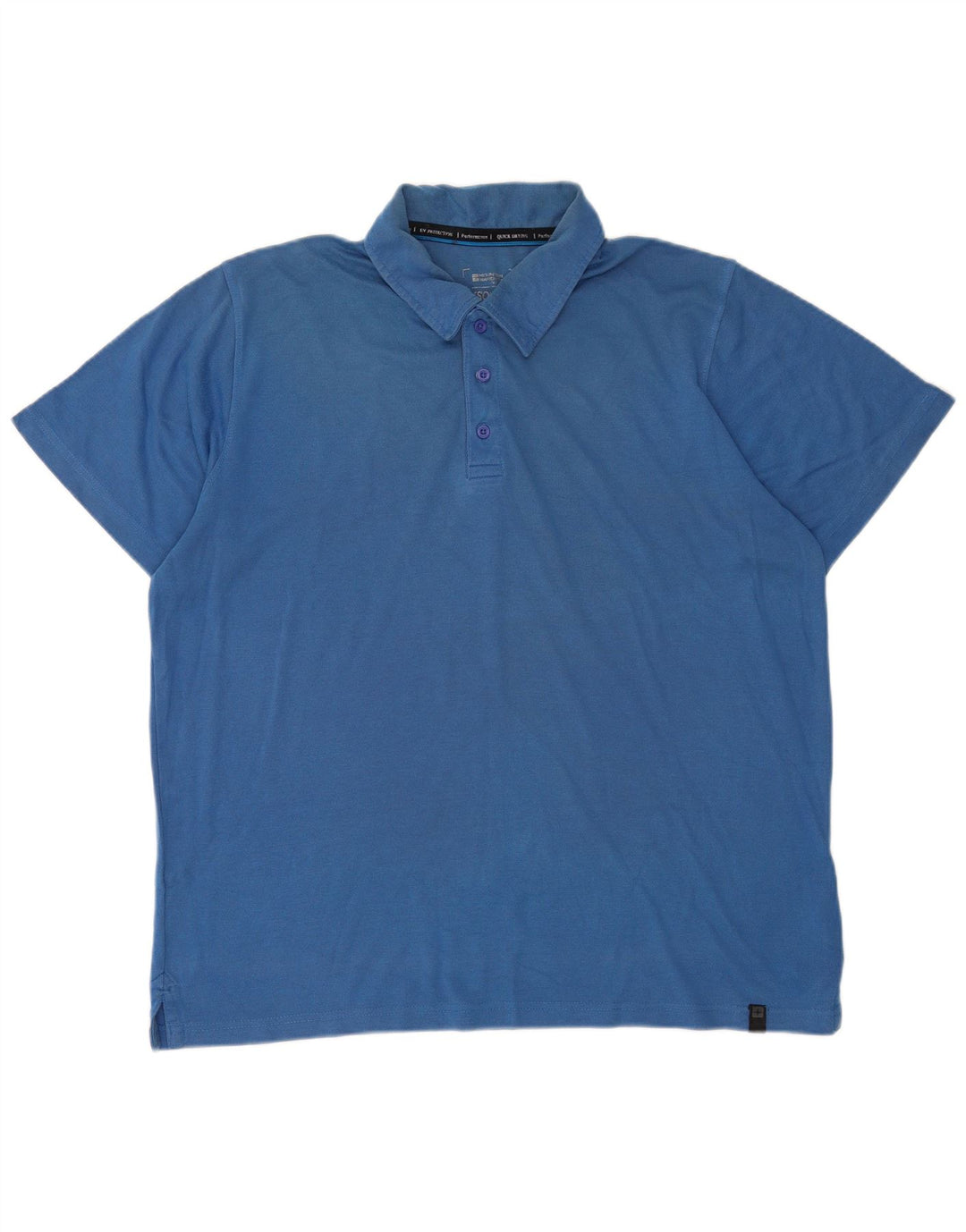 Mountain Warehouse Mens IsoCool Polo Shirt XL Blue Cotton