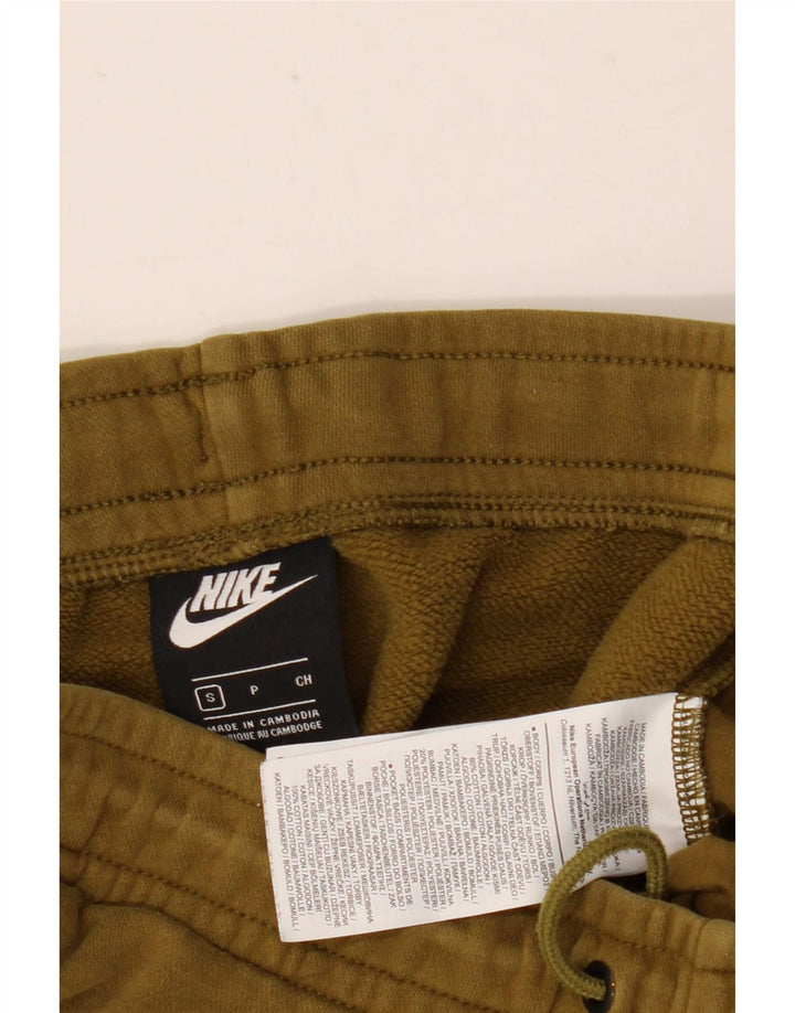 Nike Mens Tracksuit Trousers Joggers Small  Khaki Cotton