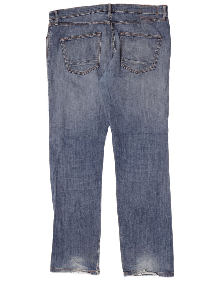 Marks & Spencer Mens Straight Jeans W36 L33 Blue Cotton