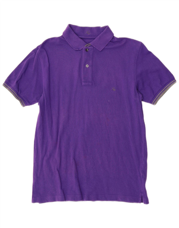 FAY Mens Polo Shirt Small Purple Cotton
