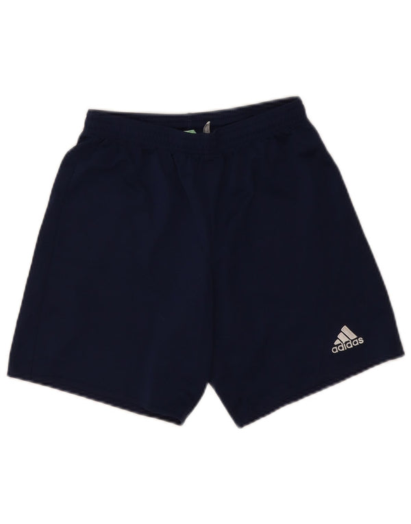 Adidas Boys Climalite Sport Shorts 11-12 Years Navy Blue Polyester