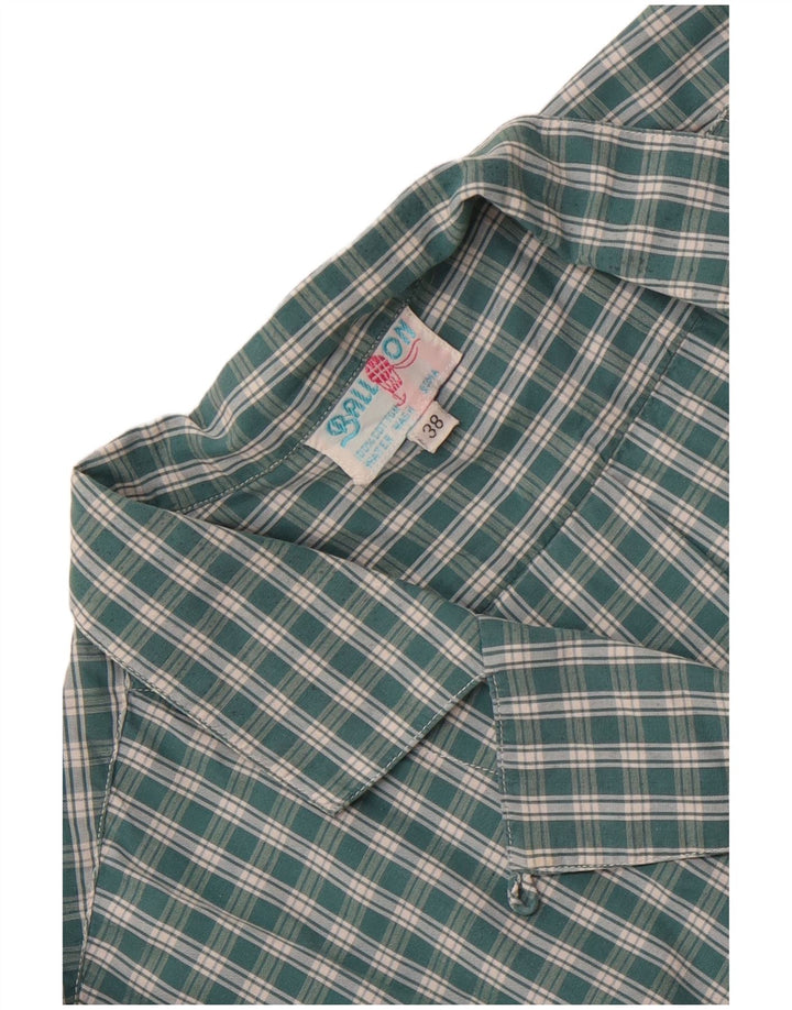 Balloon Womens EU 38 Medium Green Check Cotton