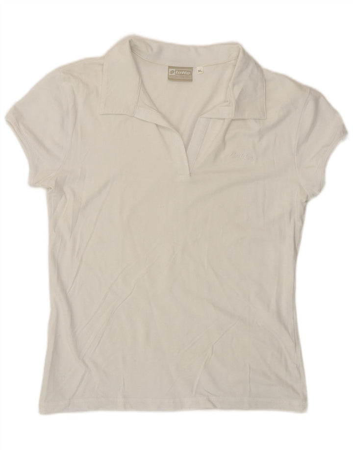 Kappa Womens Polo Shirt UK 18 XL White