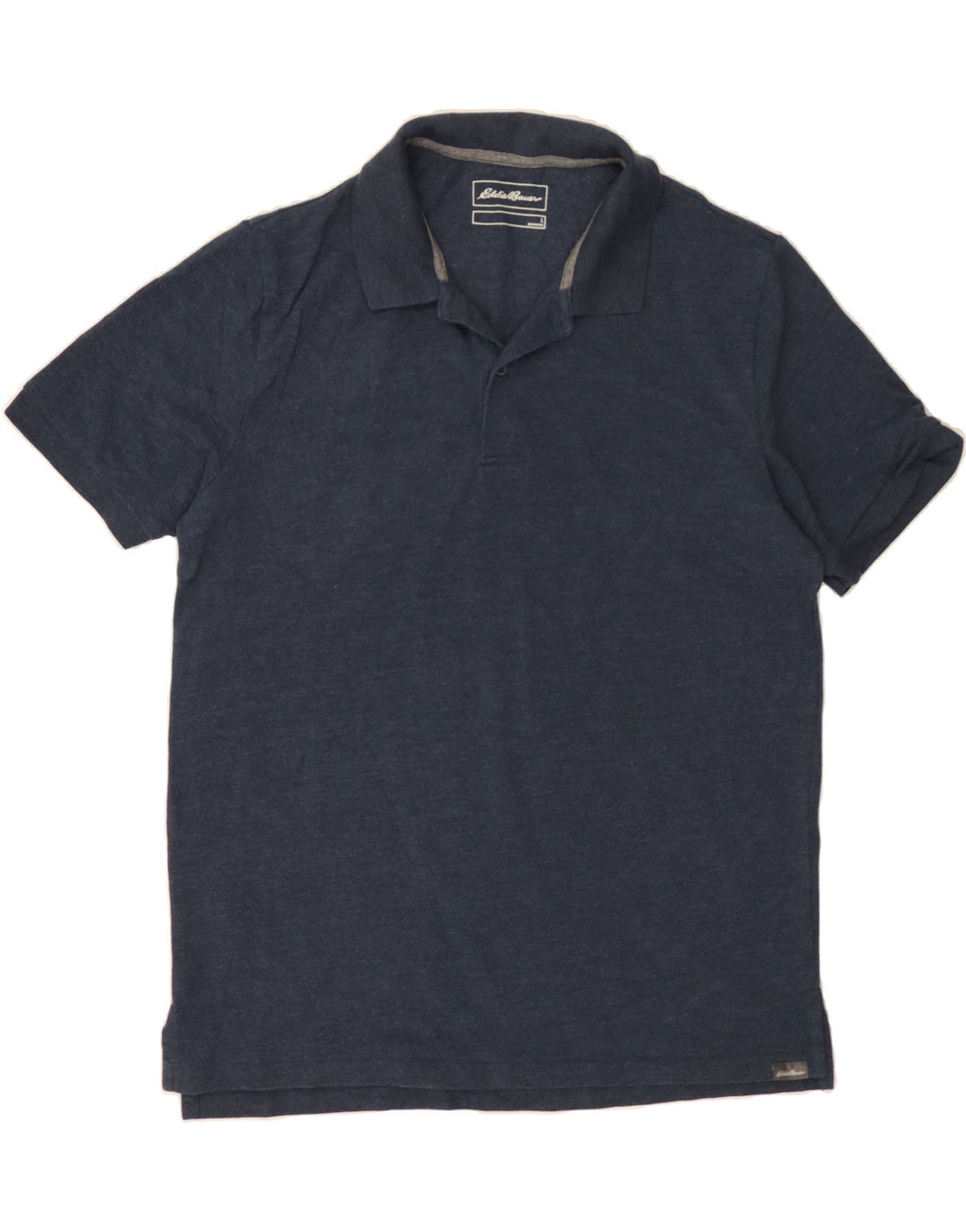 EDDIE BAUER Mens Polo Shirt Large Navy Blue Cotton Vintage Eddie Bauer and Second-Hand Eddie Bauer from Messina Hembry 