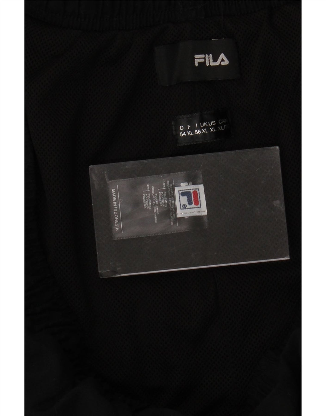FILA Mens Full Tracksuit XL  Black Polyester