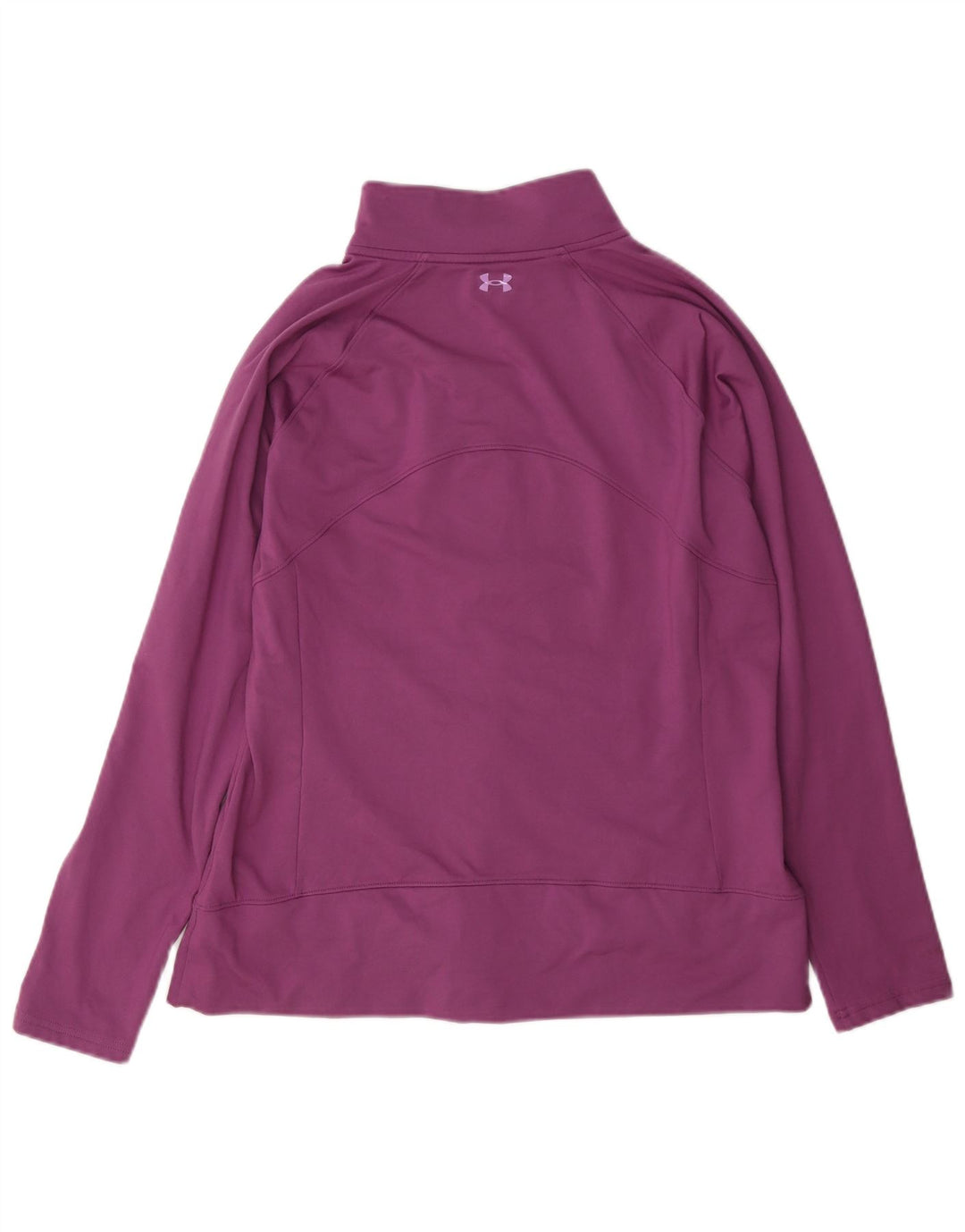 Under Armour Womens Tracksuit Top Jacket UK 14 Large Purple Polyester