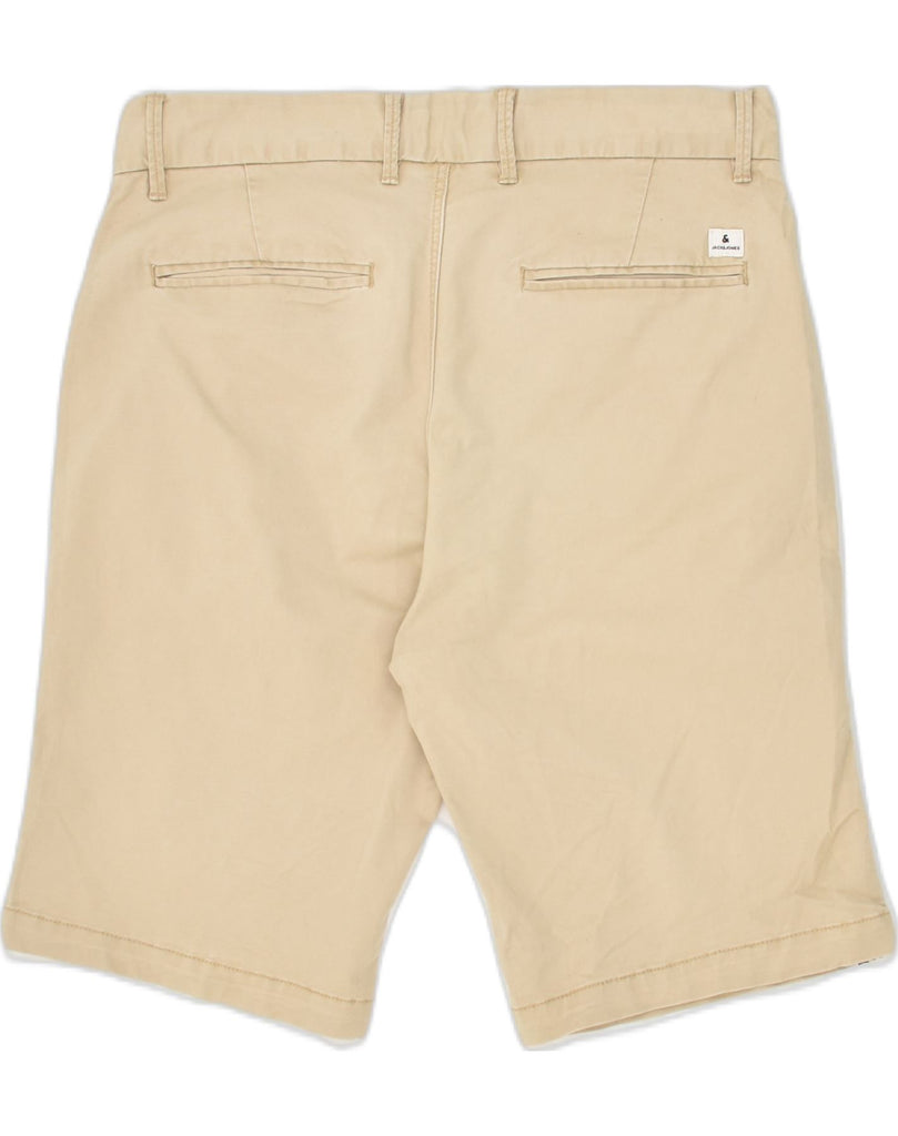 JACK & JONES Mens Regular Chino Shorts Small W29 Beige Cotton | Vintage Jack & Jones | Thrift | Second-Hand Jack & Jones | Used Clothing | Messina Hembry 