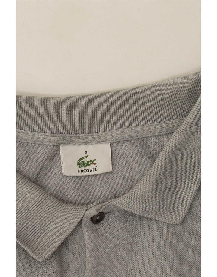 Lacoste Mens Long Sleeve Polo Shirt Size 8 3XL Grey