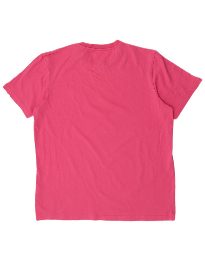 Adidas Womens T-Shirt Top UK 12/14 Medium Pink Cotton