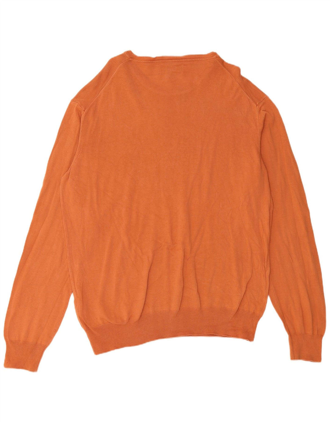 MARLBORO CLASSICS Mens Boat Neck Jumper Sweater 2XL Orange Cotton
