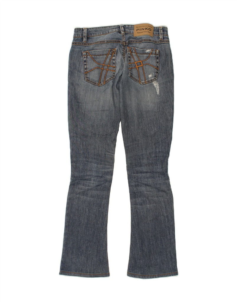 PINKO Womens Distressed Bootcut Jeans W30 L31 Blue Vintage Pinko and Second-Hand Pinko from Messina Hembry 