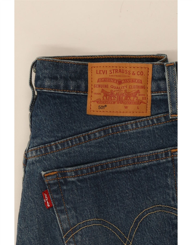 LEVI'S Womens 501 Straight Jeans W25 L30 Blue Cotton Vintage Levi's and Second-Hand Levi's from Messina Hembry 