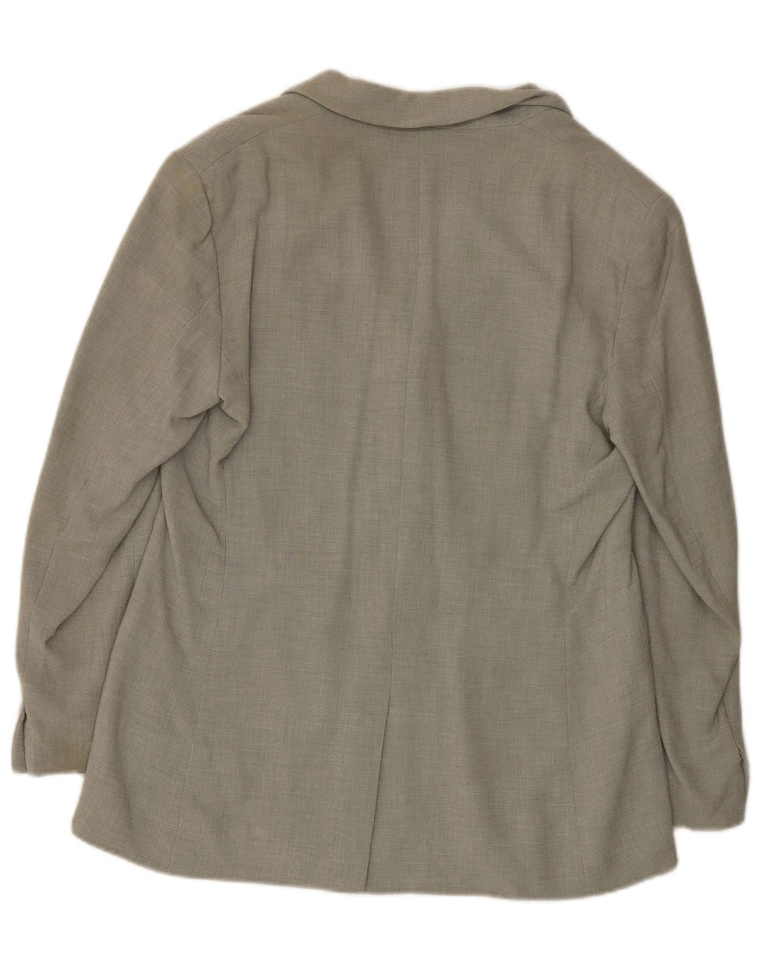 Calvin Klein Womens 3 Button Blazer Jacket US 14 XL Grey Viscose