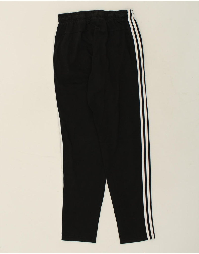 ADIDAS Womens Tracksuit Trousers Joggers UK 14 Medium Black Cotton | Vintage Adidas | Thrift | Second-Hand Adidas | Used Clothing | Messina Hembry 