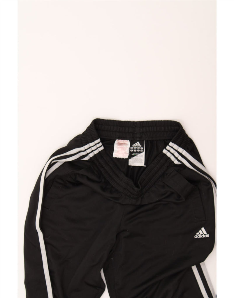 ADIDAS Boys Tracksuit Trousers 13-14 Years  Black Polyester Vintage Adidas and Second-Hand Adidas from Messina Hembry 