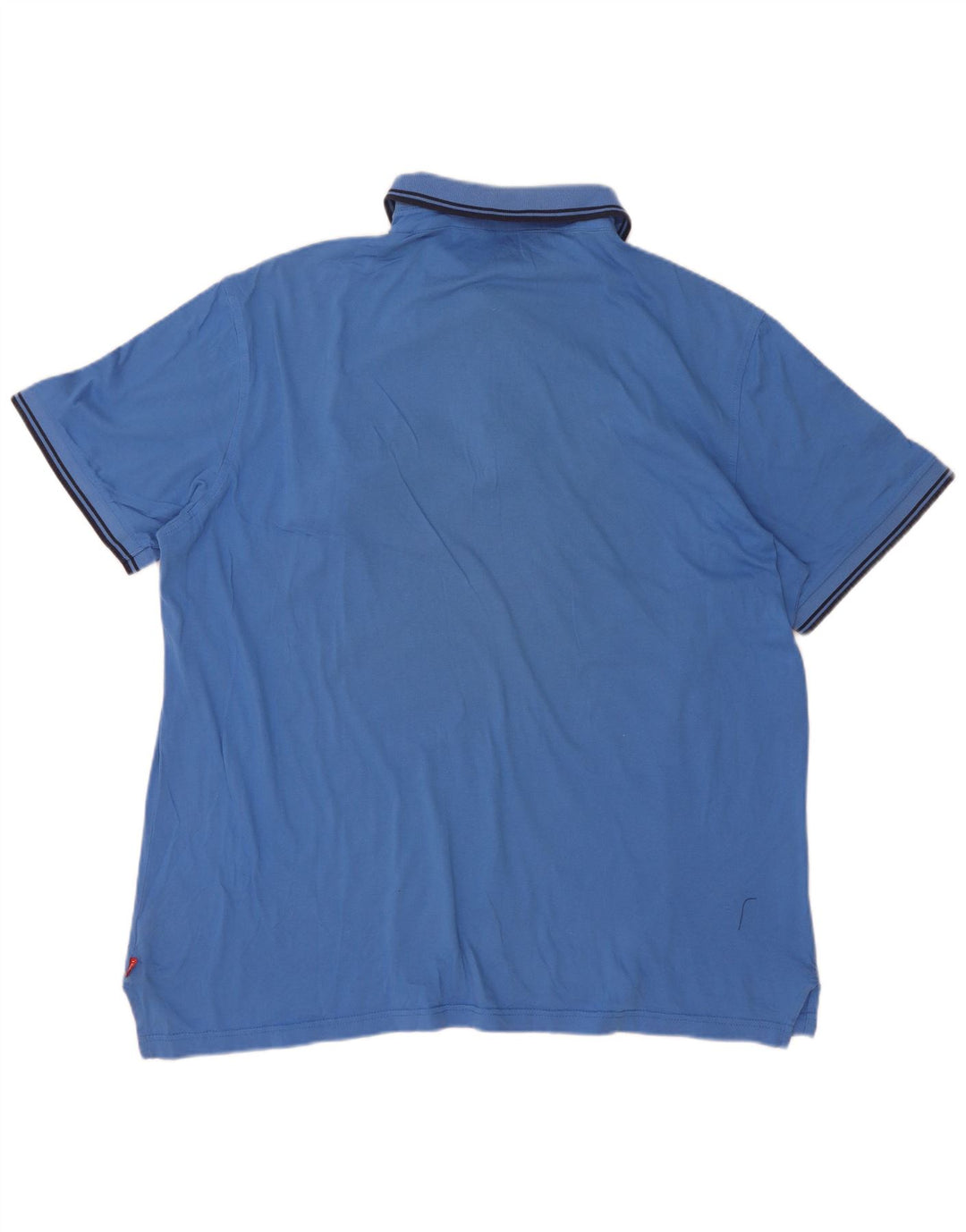 Izod Mens Polo Shirt XL Blue Cotton