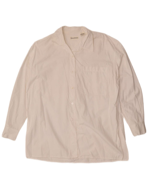 Banana Republic Womens Oversized Shirt UK 14 Medium White Cotton