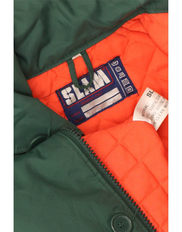Slam Mens Padded Coat UK 38 Medium Green Nylon