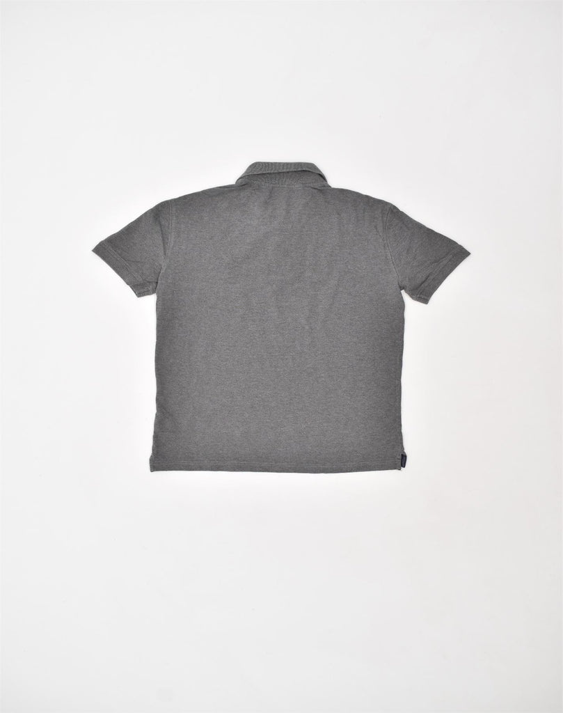 TRUSSARDI Mens Polo Shirt Small Grey Cotton | Vintage | Thrift | Second-Hand | Used Clothing | Messina Hembry 