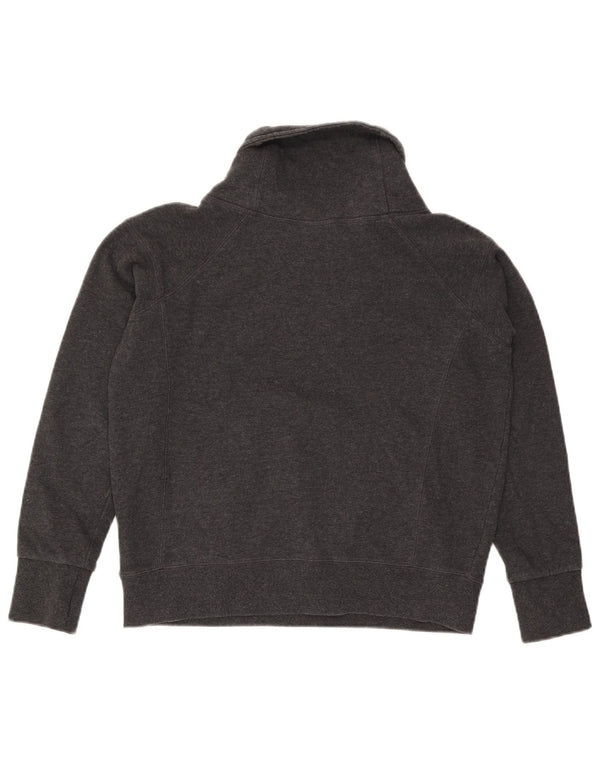 NFL Womens New England Patriots Graphic Sweatshirt Jumper UK 14 Medium Grey