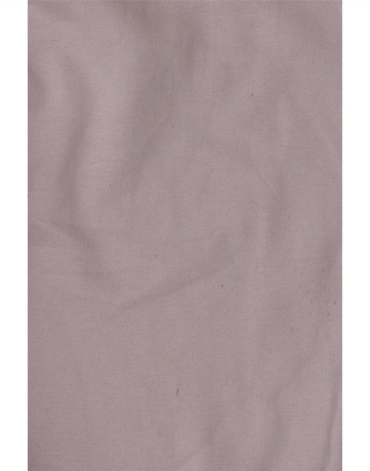 Zara Womens Crop Oversized Sweatshirt Jumper UK 10 Small Purple Cotton