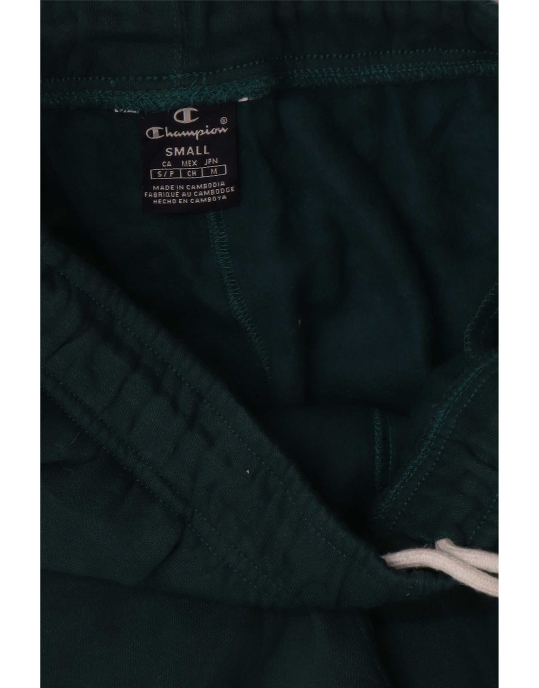 Champion Mens Tracksuit Trousers Joggers Small Green Cotton