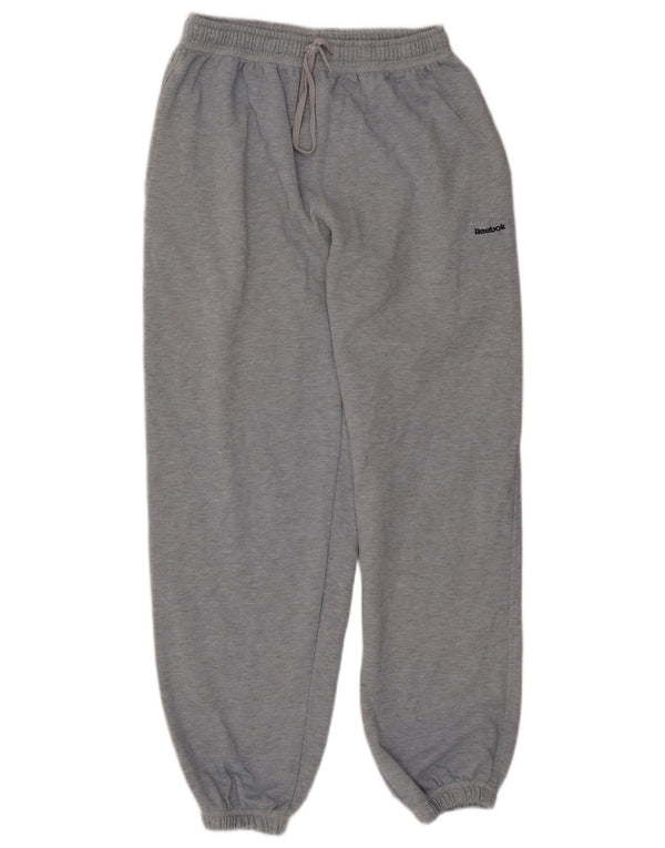 Reebok Mens Tracksuit Trousers Joggers Medium Grey Polyester