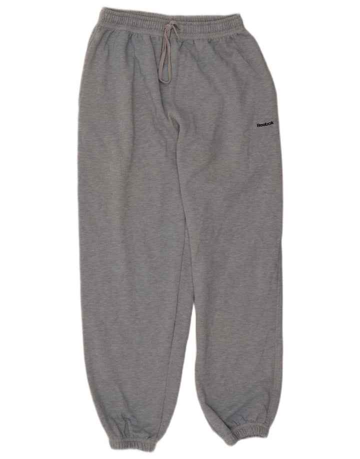 Reebok Mens Tracksuit Trousers Joggers Medium Grey Polyester