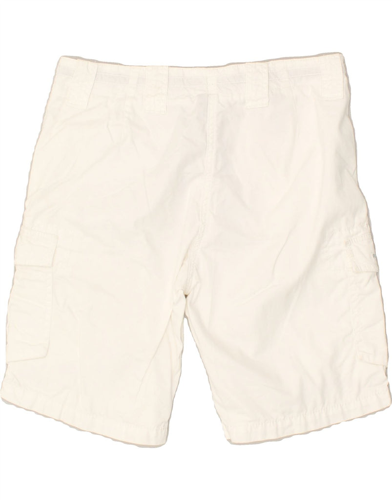 NAPAPIJRI Womens Cargo Shorts IT 42 Medium W30 White Cotton | Vintage Napapijri | Thrift | Second-Hand Napapijri | Used Clothing | Messina Hembry 