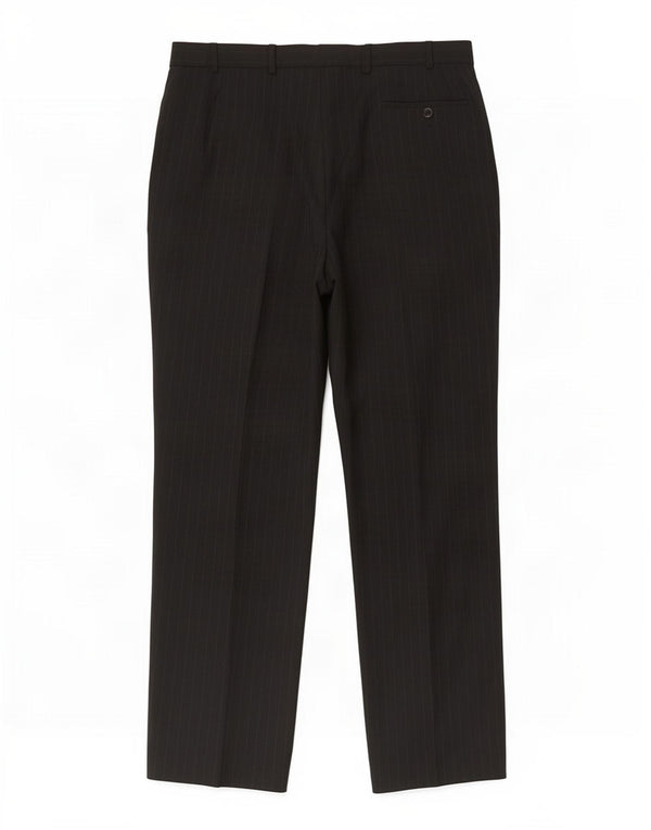 Marks & Spencer Mens Pegged Suit Trousers W36 L29 Navy Blue Pinstripe