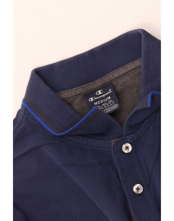 Champion Mens Polo Shirt Medium Navy Blue