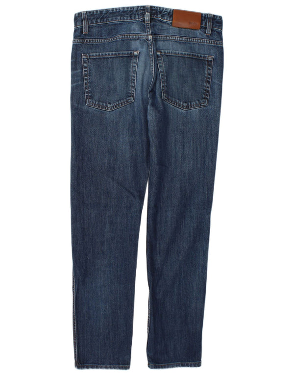Hugo Boss Mens Slim Jeans W30 L28 Blue Cotton