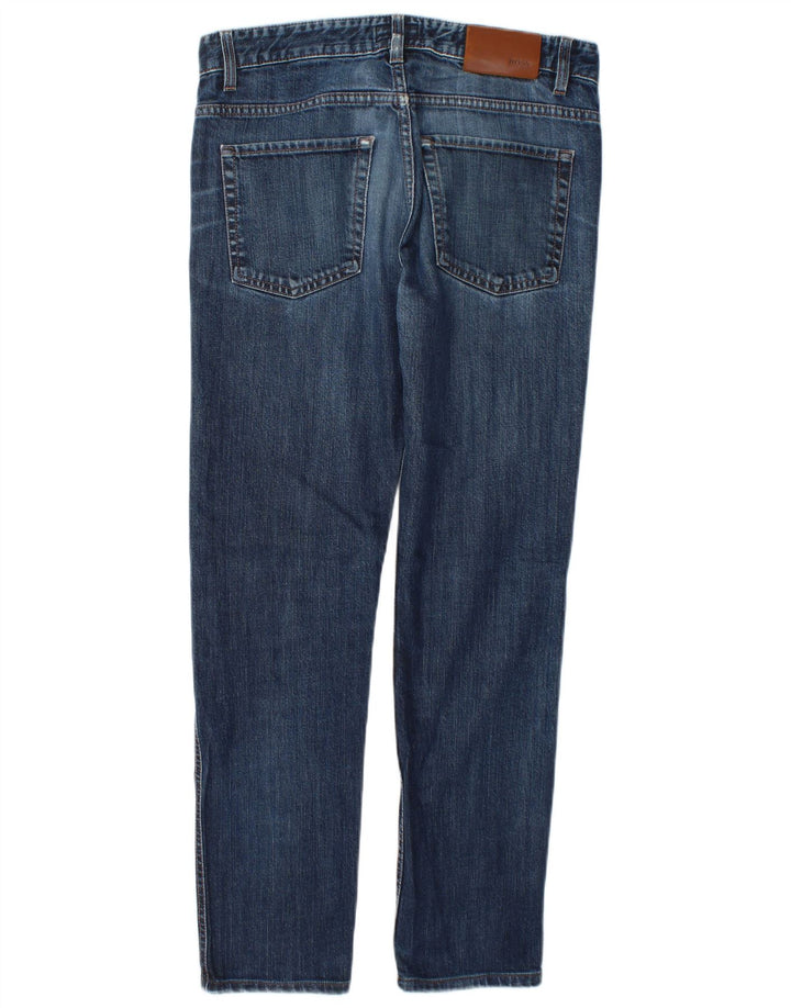 Hugo Boss Mens Slim Jeans W30 L28 Blue Cotton