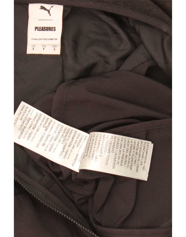 Puma Mens Pleasures Graphic Tracksuit Top Jacket Small Black Nylon