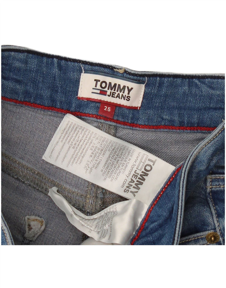 TOMMY HILFIGER Womens Denim Shorts W25 XS Blue Cotton