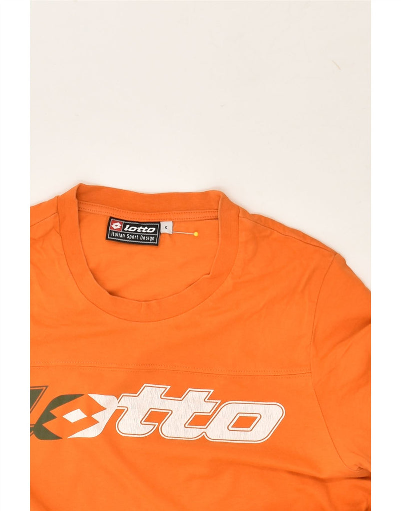 LOTTO Mens Graphic T-Shirt Top Small Orange | Vintage Lotto | Thrift | Second-Hand Lotto | Used Clothing | Messina Hembry 