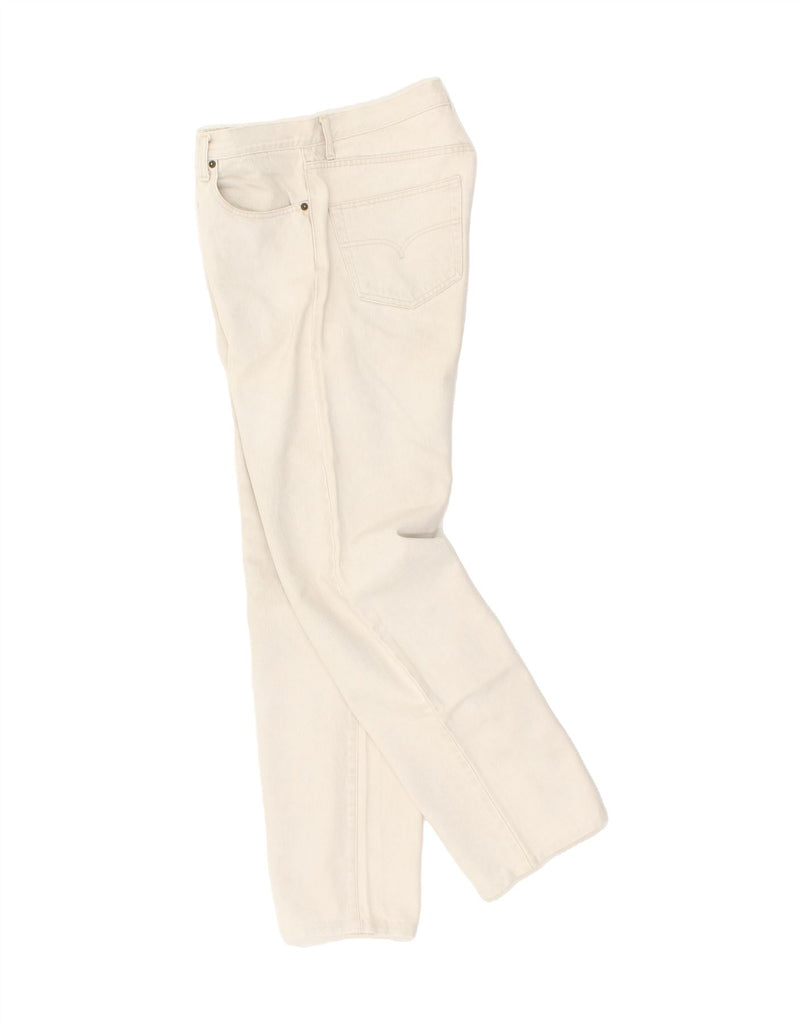 UNIFORM Mens Straight Jeans W36 L32 Off White Cotton Vintage Uniform and Second-Hand Uniform from Messina Hembry 