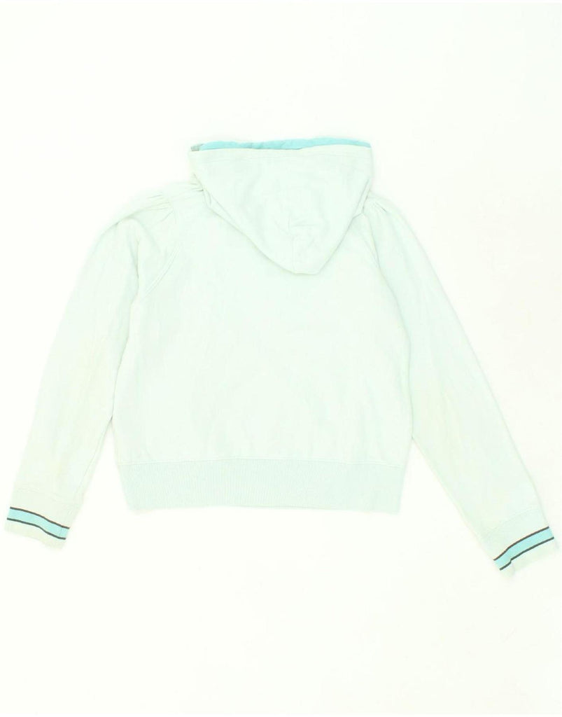 NIKE Girls Graphic Hoodie Jumper 12-13 Years Large Turquoise Cotton Vintage Nike and Second-Hand Nike from Messina Hembry 