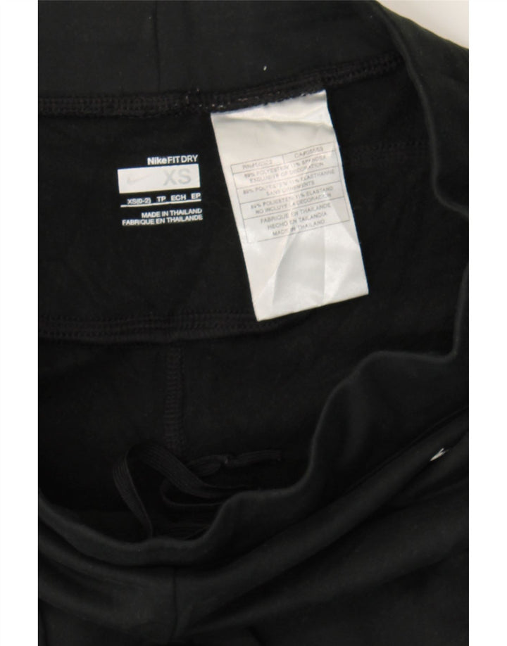 NIKE Womens Tracksuit Trousers US 0/2 XS  Black Polyester Vintage Nike and Second-Hand Nike from Messina Hembry 