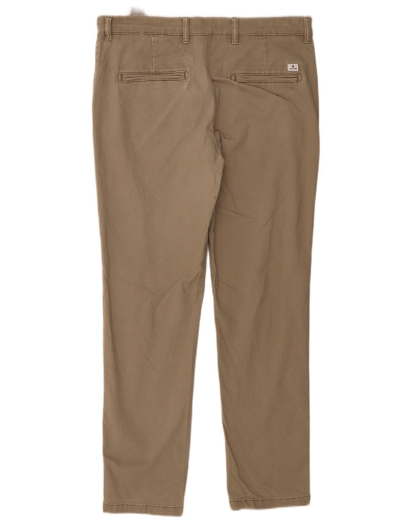 Jack & Jones Mens Slim Fit Chino Trousers W33 L29 Beige Cotton